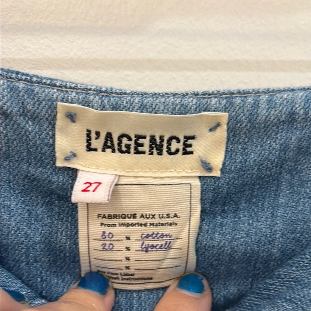L’Agence Denim Paper-bag Women's Shorts - Picture 2 of 3
